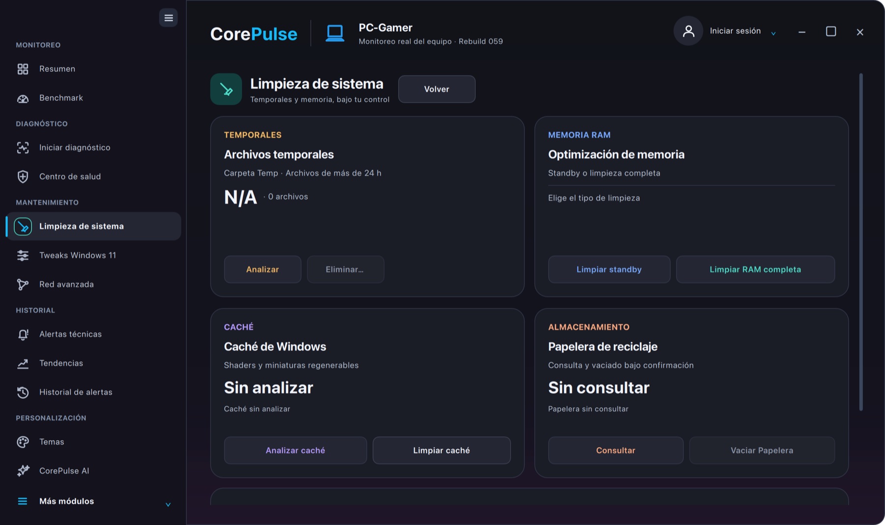 Libera espacio sin miedo.